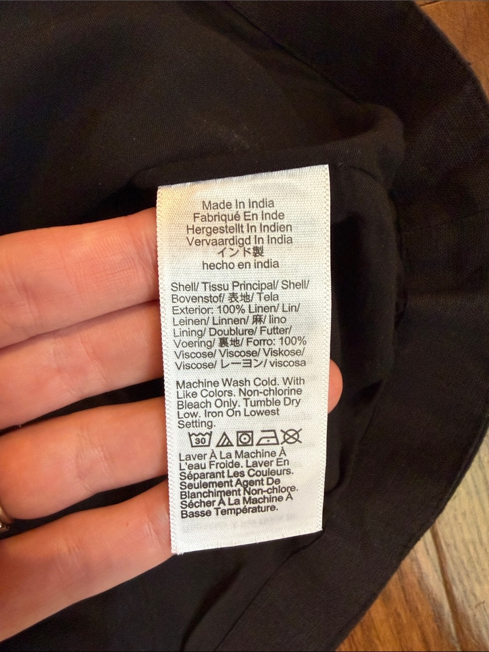 J. Crew Black Linen Vest - Picture 4 of 4
